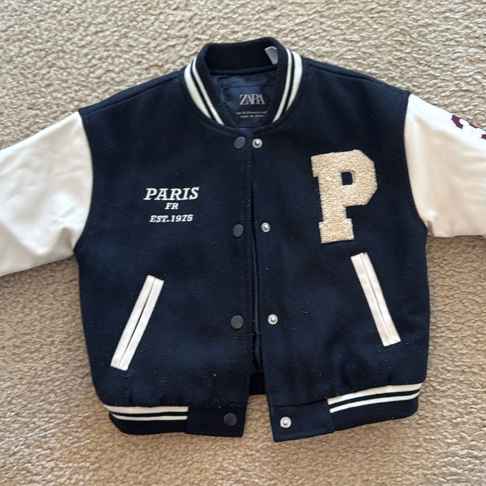 Zara varsity jacket kids